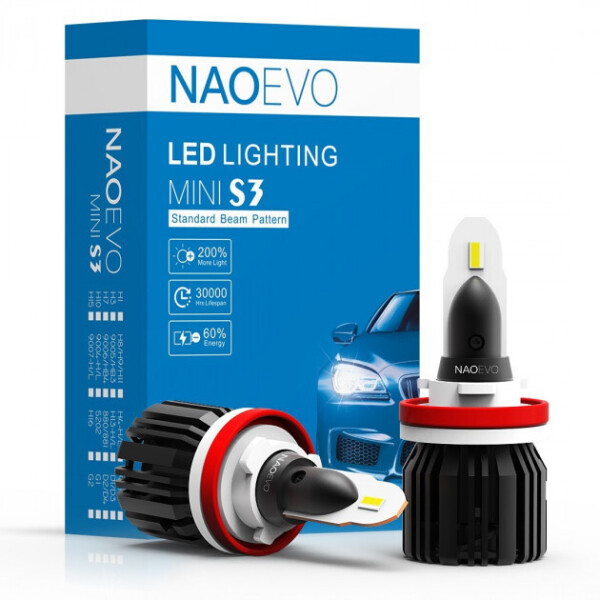 

Светодиодная автолампа NaoEvo S3 H9 30W Philips HighGrade Chip