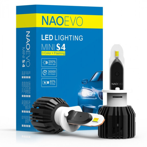 

Светодиодная автолампа NaoEvo S4 H1 30W Philips HighGrade Chip