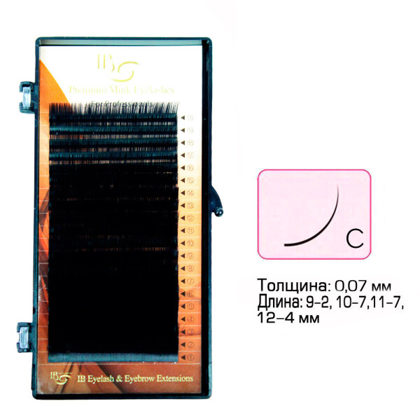 

Ресницы I-Beauty mix на ленте C 0.07 - 9-2, 10-7, 11-7, 12-4 мм (0070302)