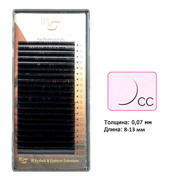 

Ресницы I-Beauty mix на ленте CC 0.07 - 8-2, 9-2, 10-4, 11-3, 12-4, 13-2 , 14-3 мм (0085460)