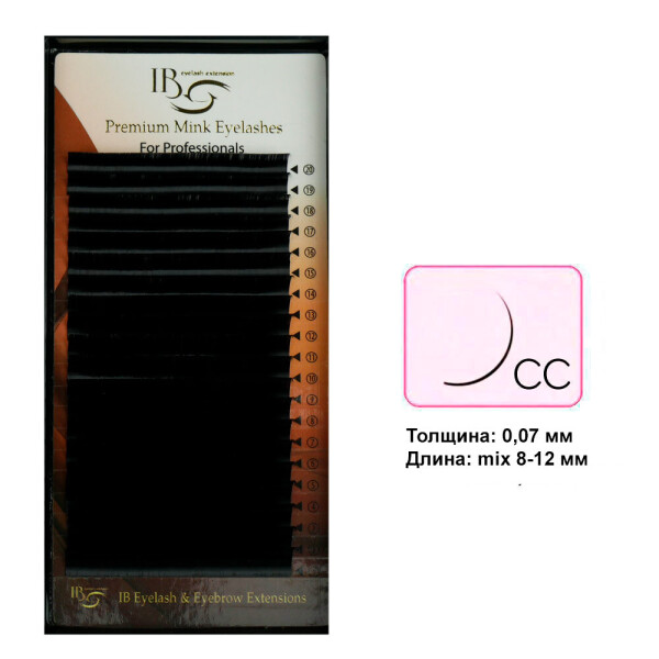 

Ресницы I-Beauty mix на ленте CC 0.07 - 8-4, 9-4, 10-4, 11-4, 12-4 мм (0083867)