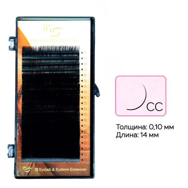 

Ресницы I-Beauty на ленте CC 0.1 - 14 мм (0069669)