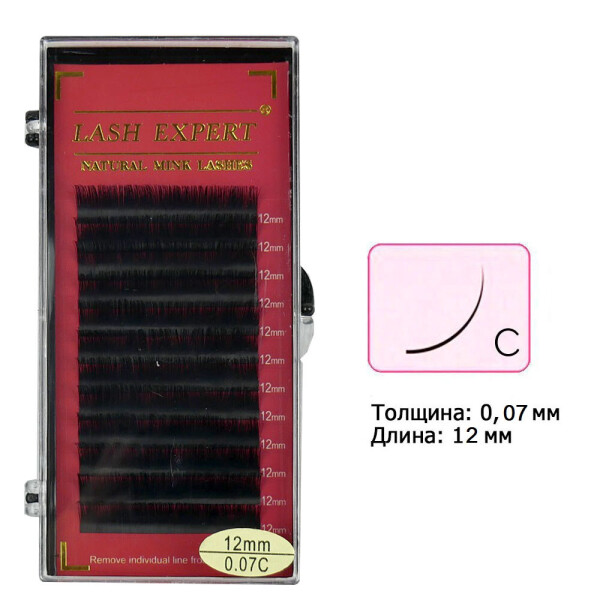 

Ресницы LASH EXPERT изгиб C 0,07 12 рядов 12 мм (0087278)