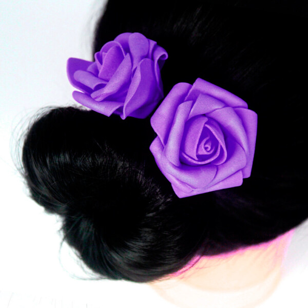 

Заколка, фоамиран цветок - фиолетовый, 5см, 1 шт (0065037)