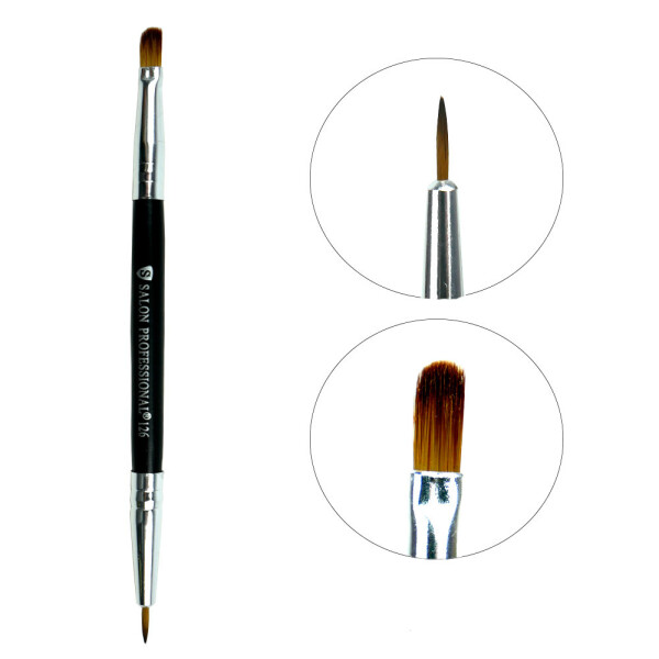 

Кисть двухсторонняя для макияжа Salon Professional ( 126 ) (0085289)