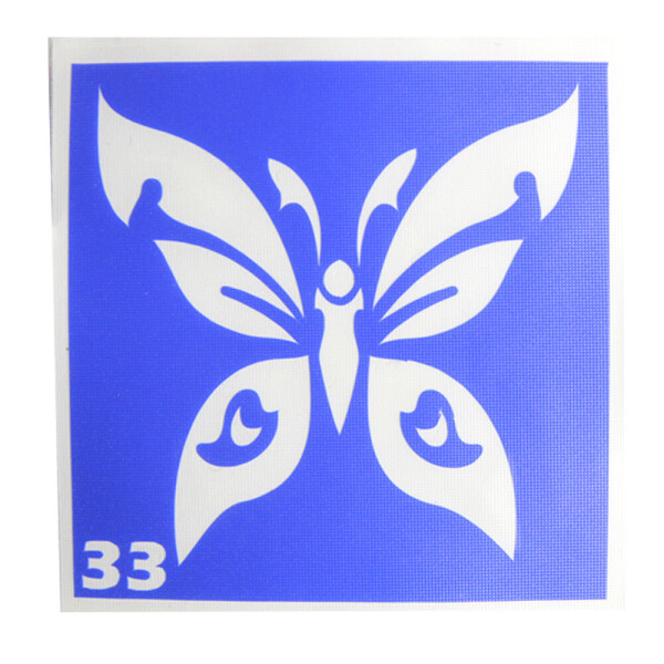 

Трафарет для тату №33 YRE бабочка 4 (0054465)