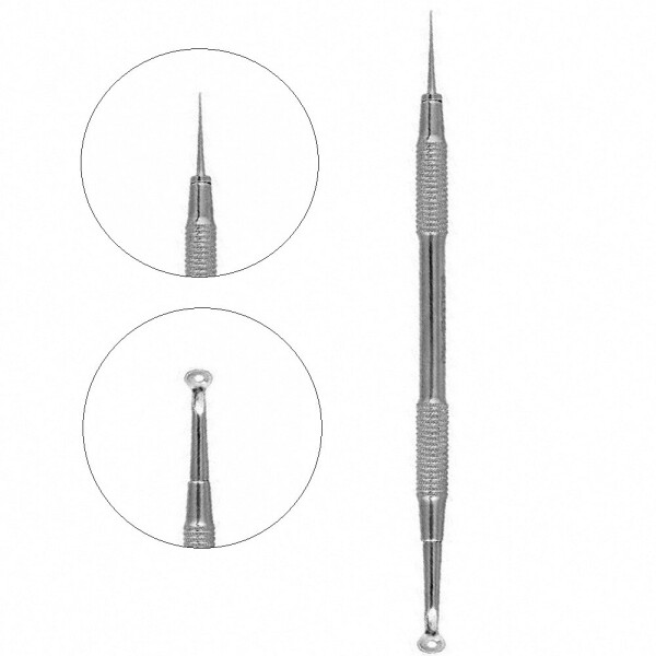 

Ложка косметологическая двусторонняя Staleks Pro Expert 21 Type 4 (Уно + игла Видаля) (0081229)