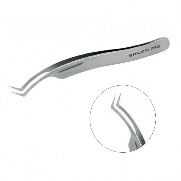 

Пинцет профессиональный для ресниц Staleks Pro Expert 41 Type 2 (0081276)