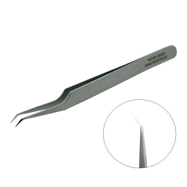 

Пинцет профессиональный для ресниц Staleks Pro Expert 41 Type 8 (mini L) (0085182)