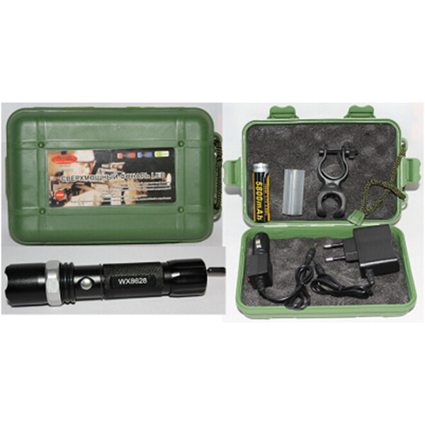 

Фонарик ручной WIMPEX Wx 8628,Тактический фонарик Wimpex Police,Влагозащищённый фонарик