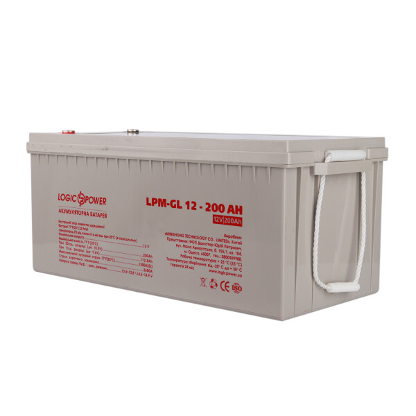 

Аккумулятор гелевый LogicPower LPM-GL 12 - 200 AH