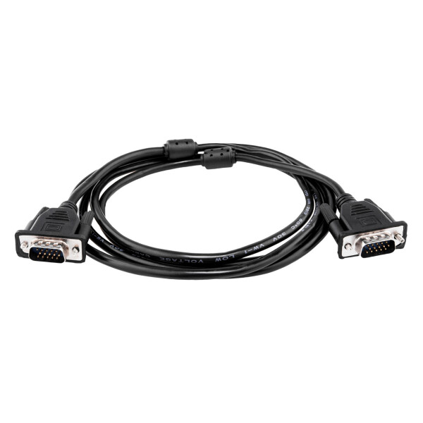 

VGA -2.0BK, 2.0м черный, с двумя ферритовыми кольцами