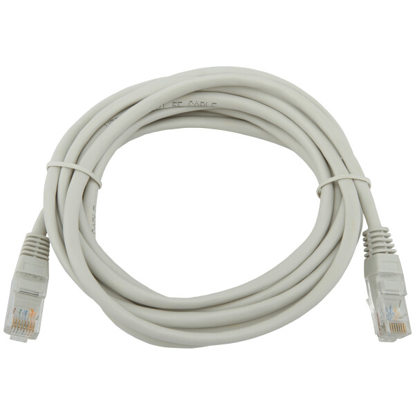 Патч-корд литой Logicpower UTP, RJ45, кат. 5Е, 3 m серый