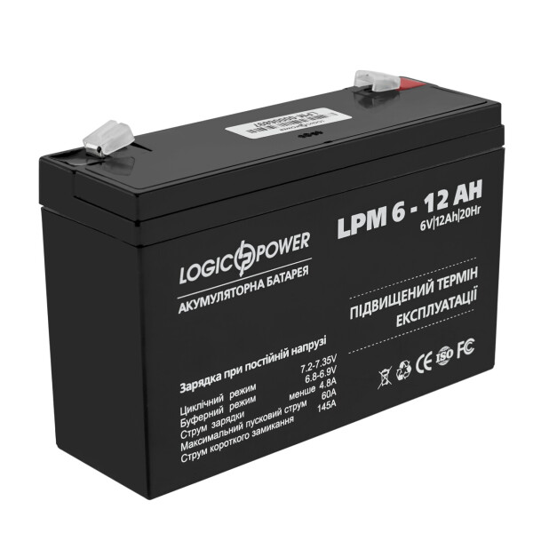 

Аккумулятор AGM LogicPower LPM 6-12 AH