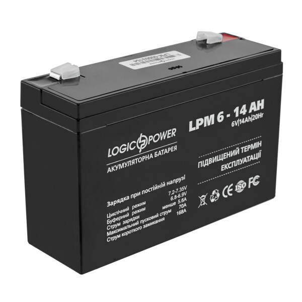 

Аккумулятор AGM LogicPower LPM 6-14 AH