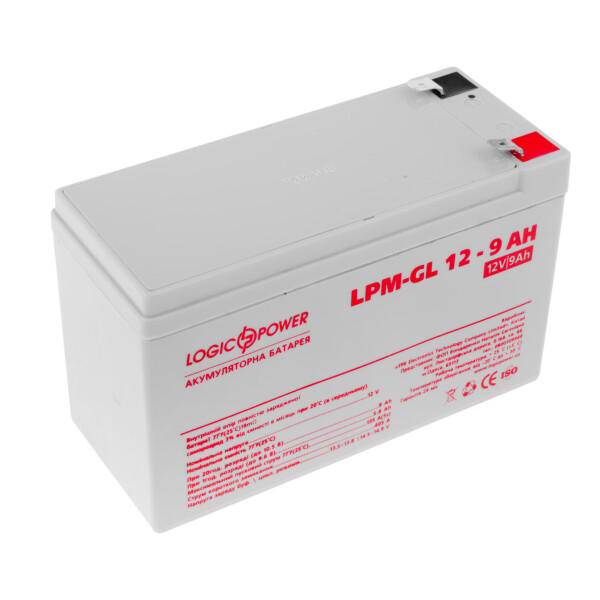 

Аккумулятор гелевый LogicPower LPM-GL 12 - 9 AH
