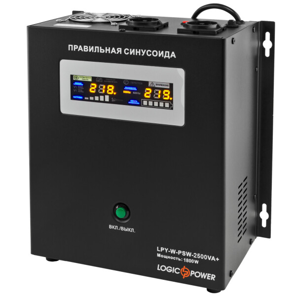 

ИБП Logicpower LPY-W-PSW-2500VA+(1800Вт)10A/20A с правильной синусоидой 24В
