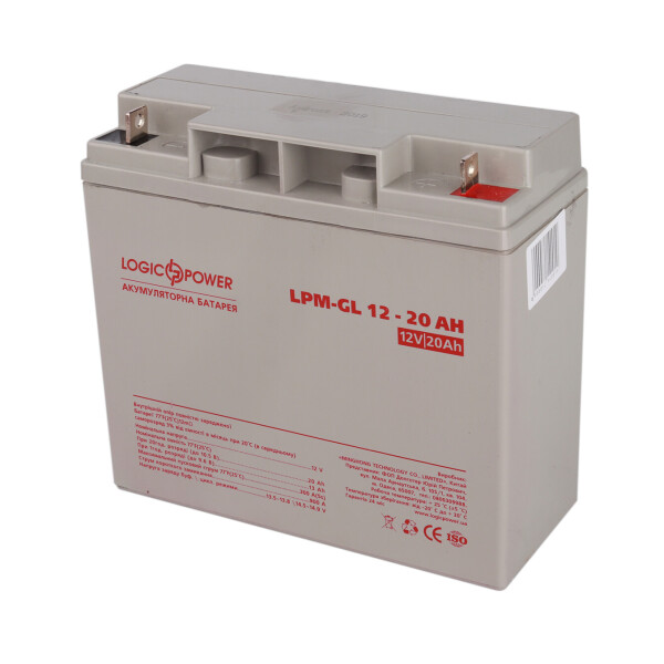 

Аккумулятор гелевый LogicPower LPM-GL 12 - 20 AH