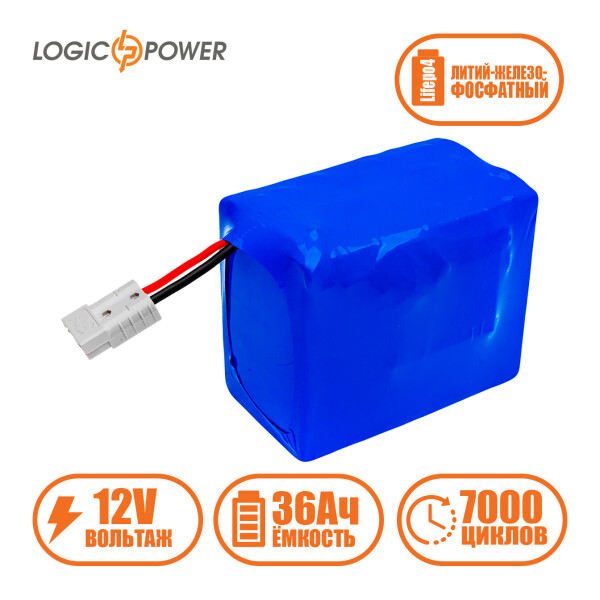 

Аккумулятор LP LiFePo-4 12 V - 36 Ah (BMS 30A)