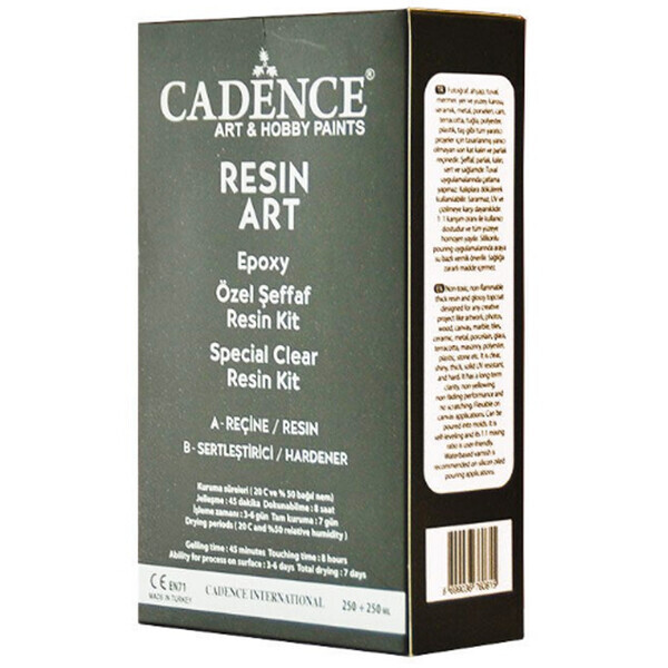 

Cadence эпоксидная смола двухкомпонентная прозрачная Resin Art 250+250мл (RA250)
