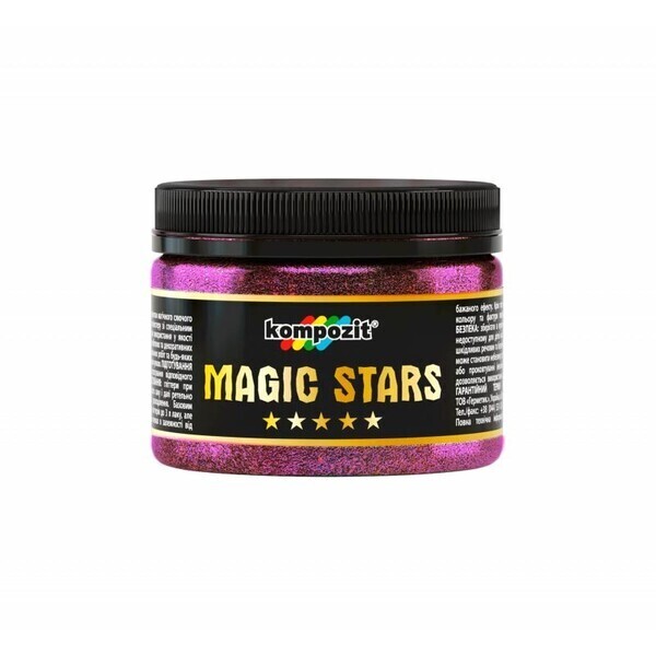 

Глиттер 60г MAGIC STARS Kompozit розовый (GL7621)