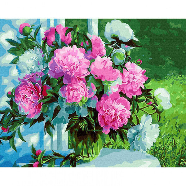 

Картина по номерам BrushMe 40x50см Букет пионов в саду (GX31020)