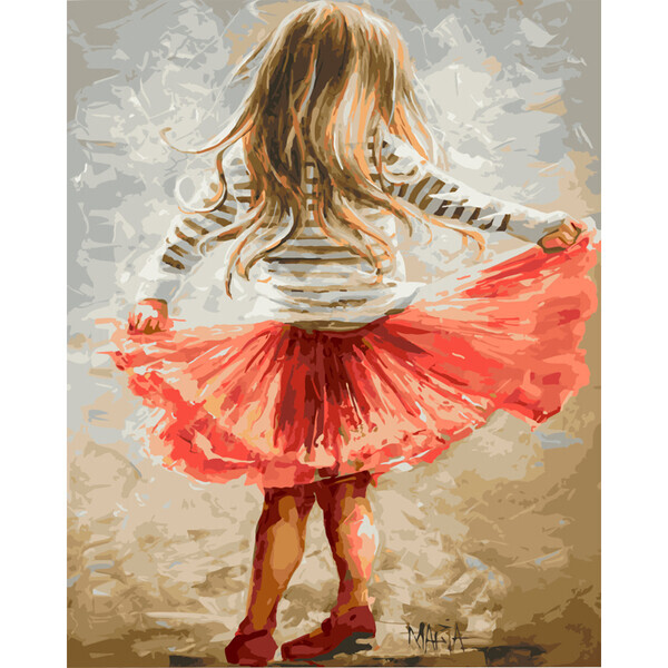 

Картина по номерам BrushMe 40x50см Маленькая кокетка (GX9256)