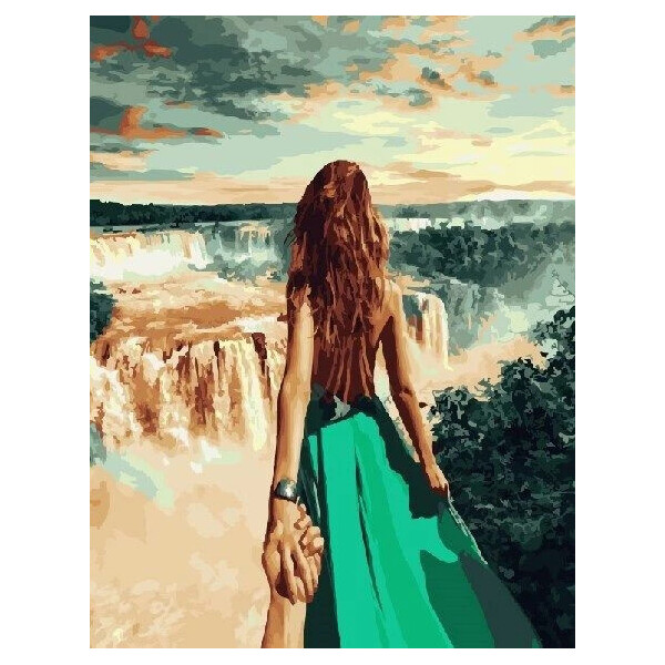 

Картина по номерам BrushMe 40x50см Следуй за мной. Ниагарский водопад (GX21781)
