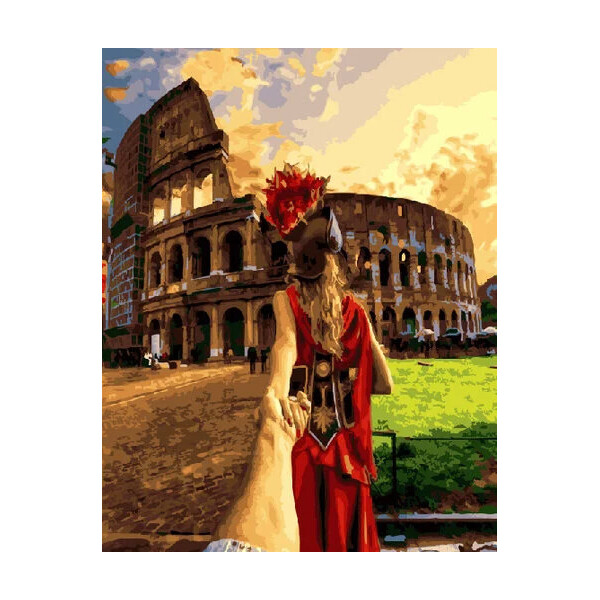 

Картина по номерам BrushMe 40x50см Следуй за мной. Рим (GX21779)