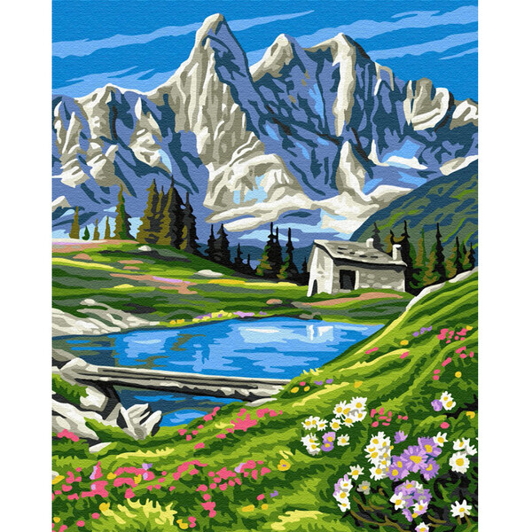

Картина по номерам BrushMe 40x50см Швейцарские Альпы (GX6716)