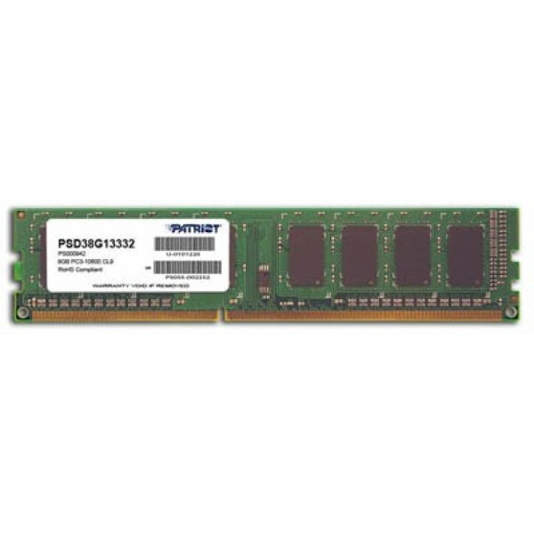 

DDR3 8GB 1333 MHz Patriot (PSD38G13332)