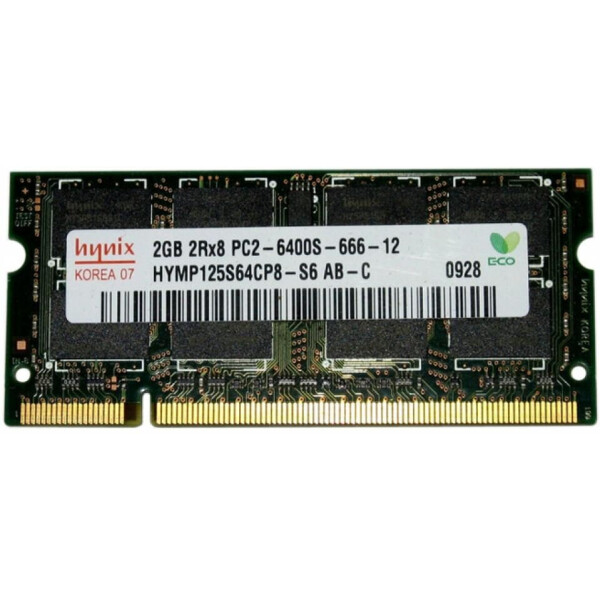 

SoDIMM DDR2 2GB 800 MHz Hynix (HYMP125S64CP8-S6)