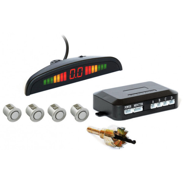 

Парктроник автомобильный PAssistant на 4 датчика + LCD монитор Silver