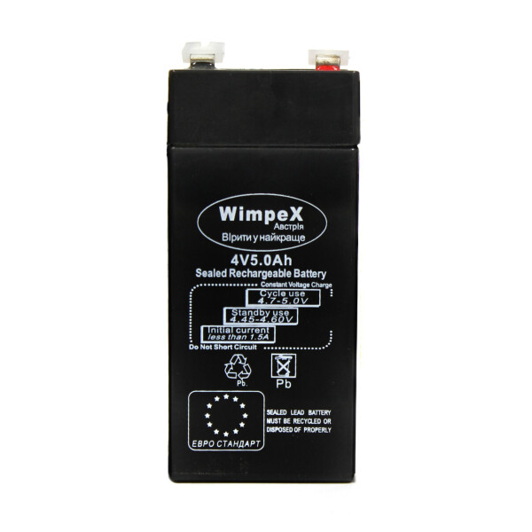 

Аккумулятор 4 вольт 5 ампер (4V 5.0Ah) Wimpex