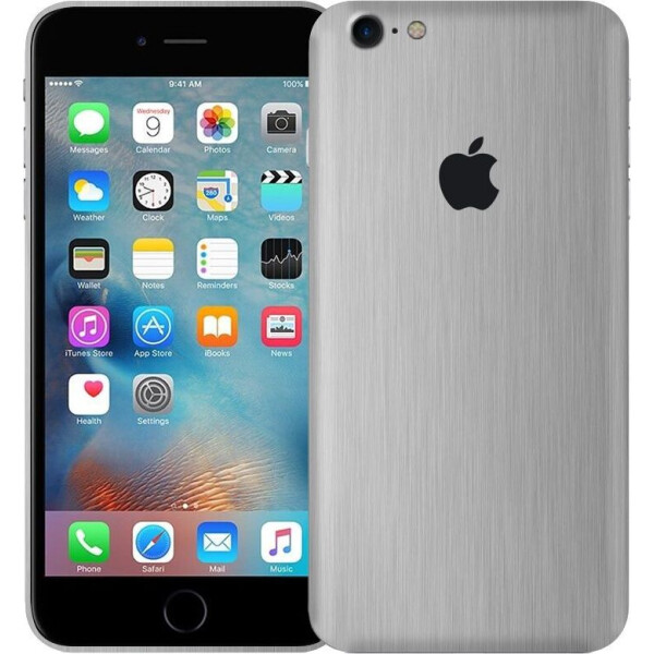 

Чехол Виниловая наклейка для iPhone 6 алюминий (шлифованный металл) InStick
