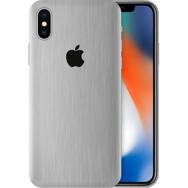 

Чехол Виниловая наклейка для iPhone XS алюминий (шлифованный металл) InStick