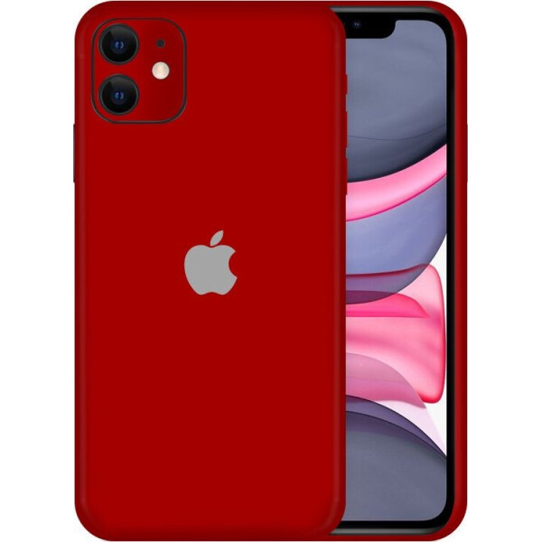 

Виниловая наклейка для iPhone 11 красный (матовый) InStick