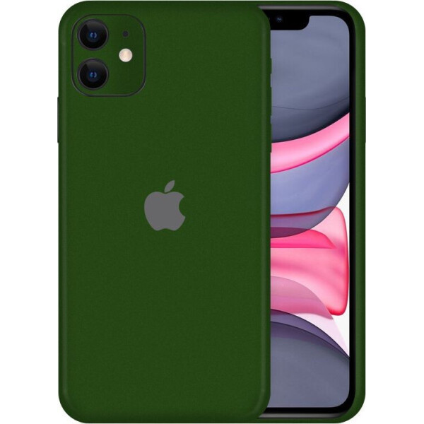 

Чехол Виниловая наклейка для iPhone 11 хаки (матовый) InStick