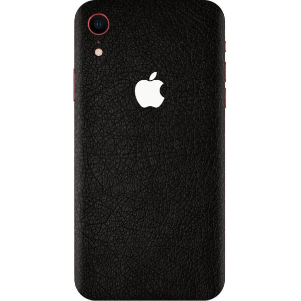 

Виниловая наклейка для iPhone XR черный (кожа) InStick