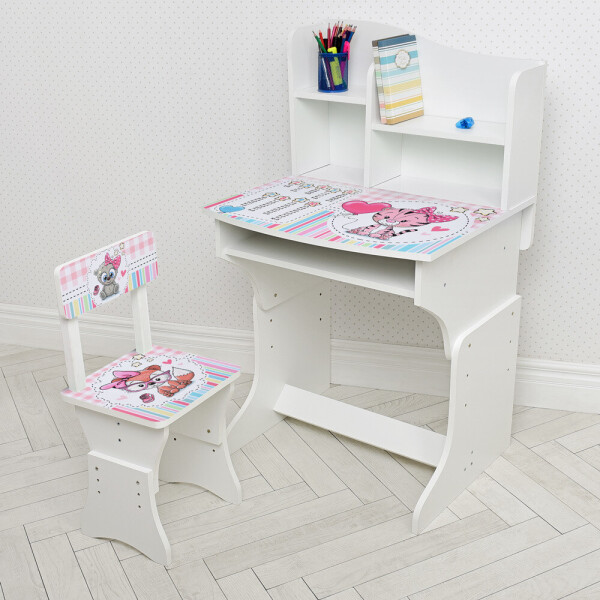 

Парта Bambi Животные 904-104 White / Blue / Pink (904-104)