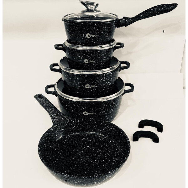 

Набор кастрюль HIGHER KITCHEN (11 предметов) НК-306 цвет черный