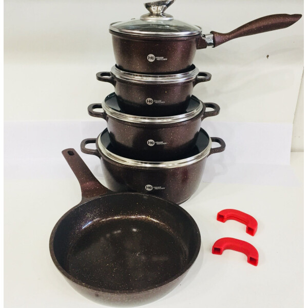 

Набор кастрюль HIGHER KITCHEN (11 предметов) НК-306 цвет шоколад