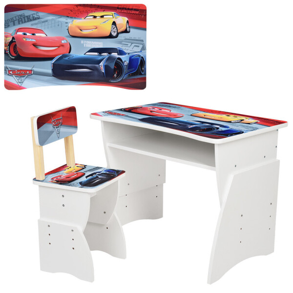 Парта со стульчиком Bambi Тачки 905-52 Blue / Red (905-52)