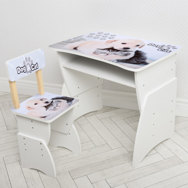 

Парта со стульчиком Bambi Щенок и котенок 905-101 Beige (905-101)