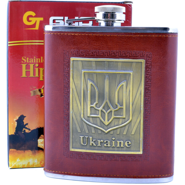 

Фляга из нержавеющей стали обтянута кожей Украина Гранд Презент TP-18