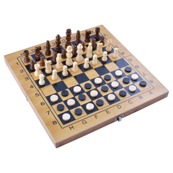 

Игровой набор 3в1 нарды, шахматы и шашки (34х34 см) Гранд Презент 3517B