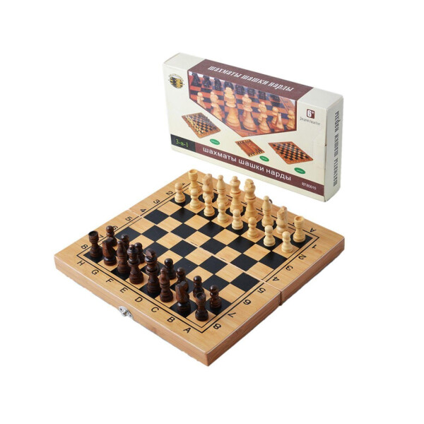 

Игровой набор 3в1 Нарды, Шахматы, Шашки (29х29 см) Гранд Презент B3015
