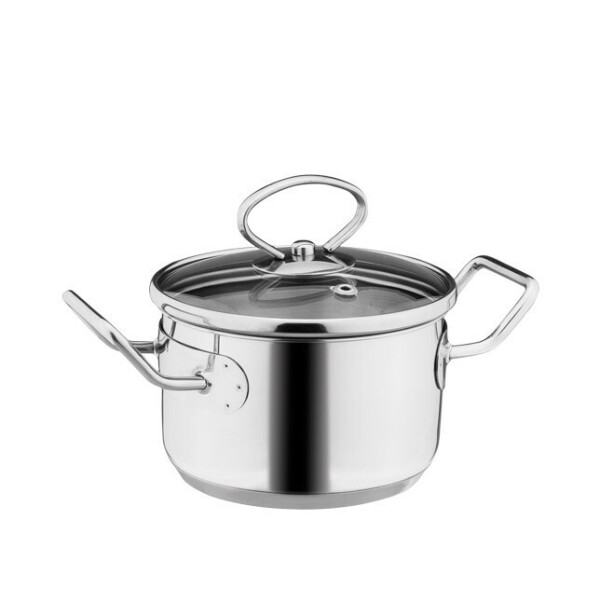 

Кастрюля нержавеющая Vinzer Mini с крышкой 12 см 0.8 л (89086)