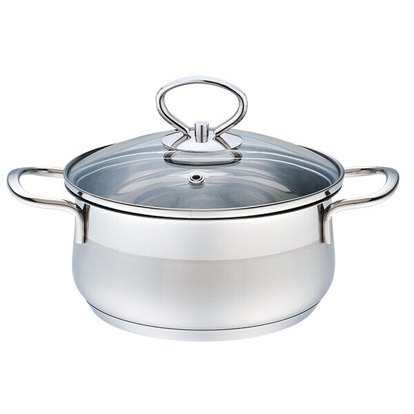 

Кастрюля нержавеющая Maestro с крышкой 14 см 0.9 л Steel (MR-3508-14)