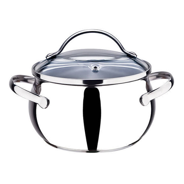 

Кастрюля нержавеющая Maestro с крышкой 18 см 3 л Silver (MR-3516-18)